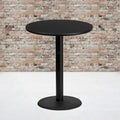 36  Round Laminate Table Top with 24  Round Bar Height Table Base