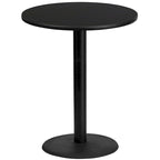 36  Round Laminate Table Top with 24  Round Bar Height Table Base