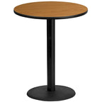 36  Round Laminate Table Top with 24  Round Bar Height Table Base