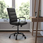 Mid-back LeatherSoft Executive Swivel Office Chair