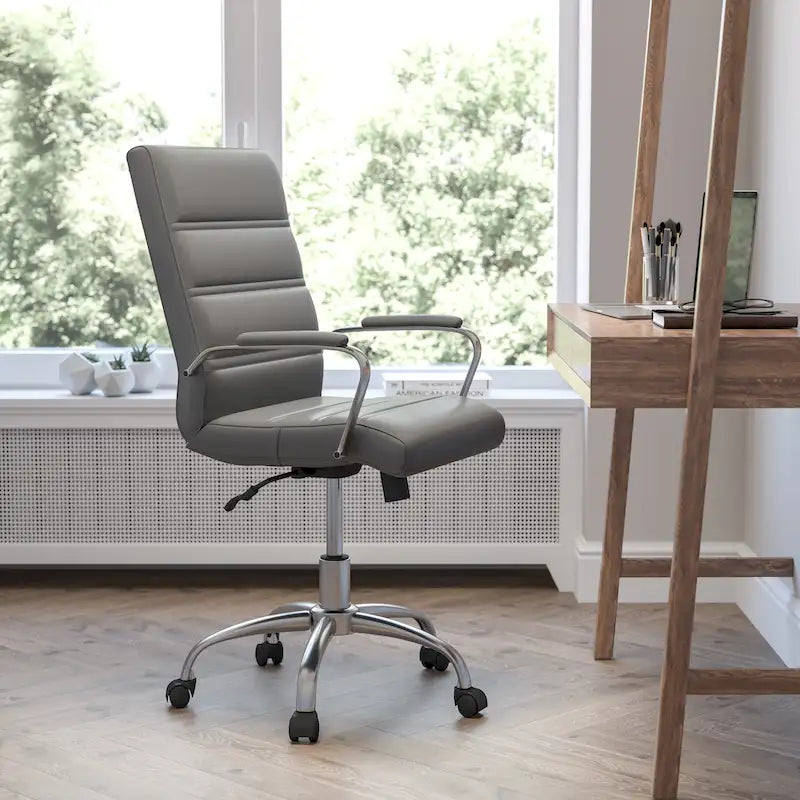 Mid-back LeatherSoft Executive Swivel Office Chair
