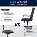 Mid-back LeatherSoft Executive Swivel Office Chair