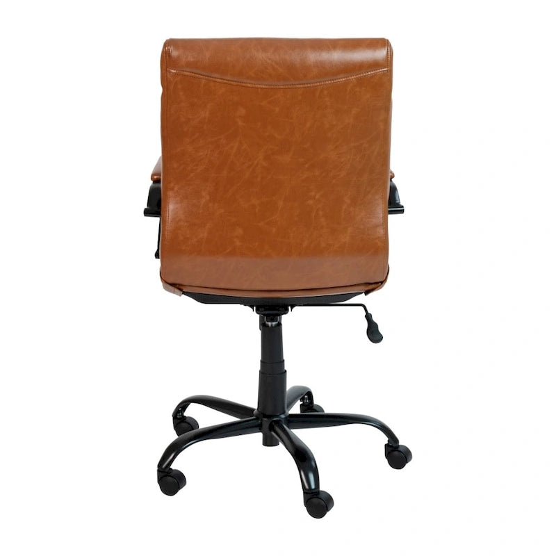 Mid-back LeatherSoft Executive Swivel Office Chair