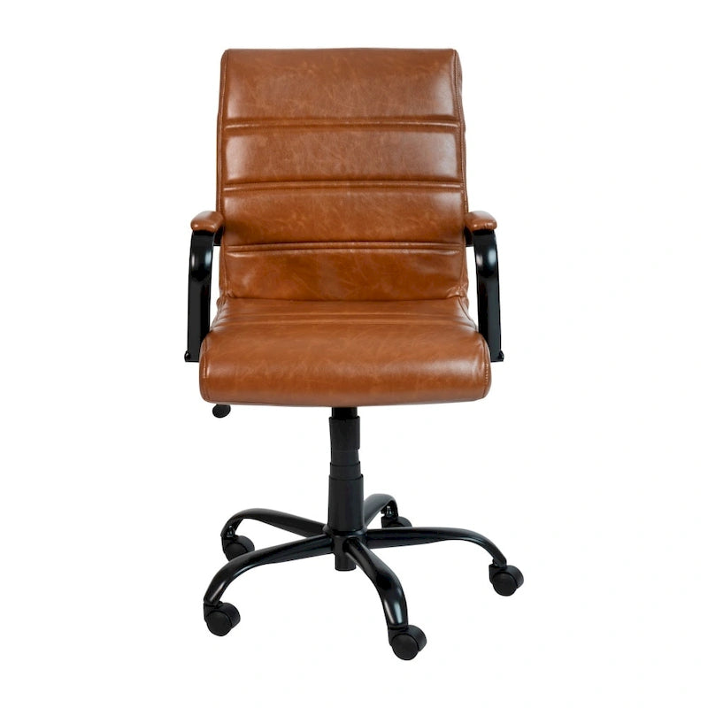 Mid-back LeatherSoft Executive Swivel Office Chair
