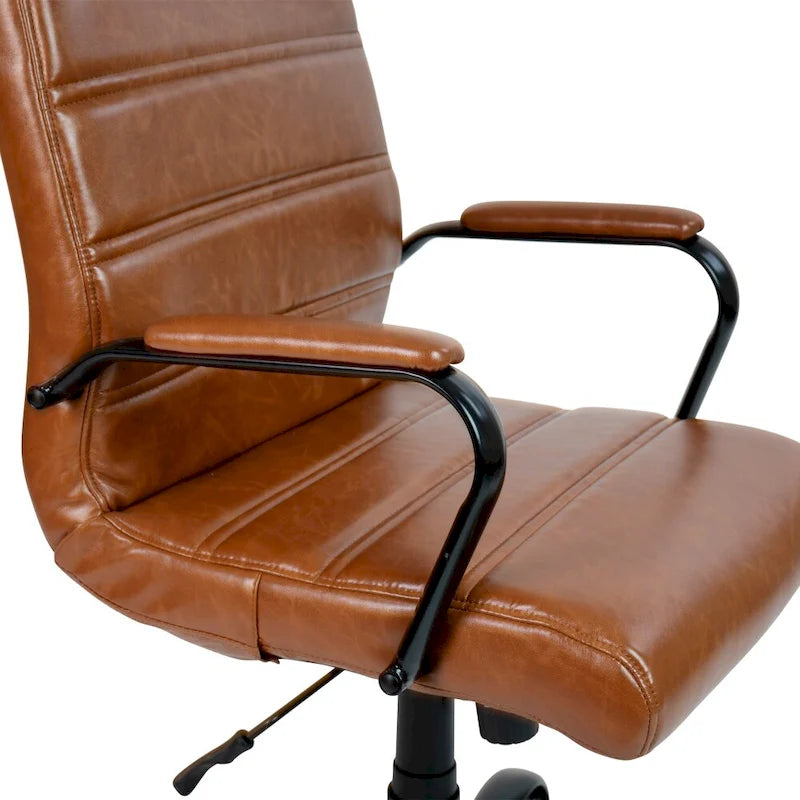 Mid-back LeatherSoft Executive Swivel Office Chair