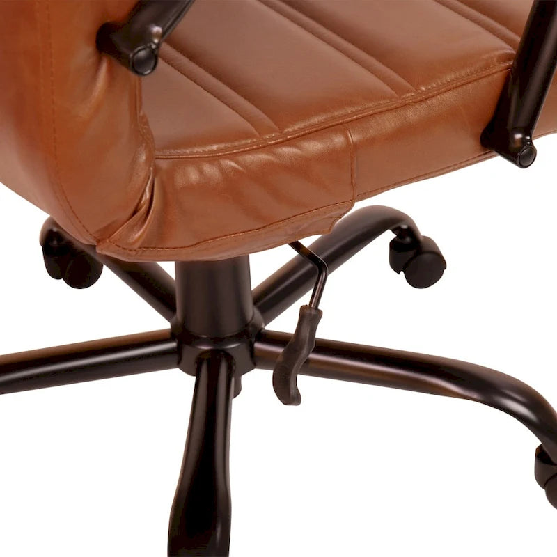 Mid-back LeatherSoft Executive Swivel Office Chair