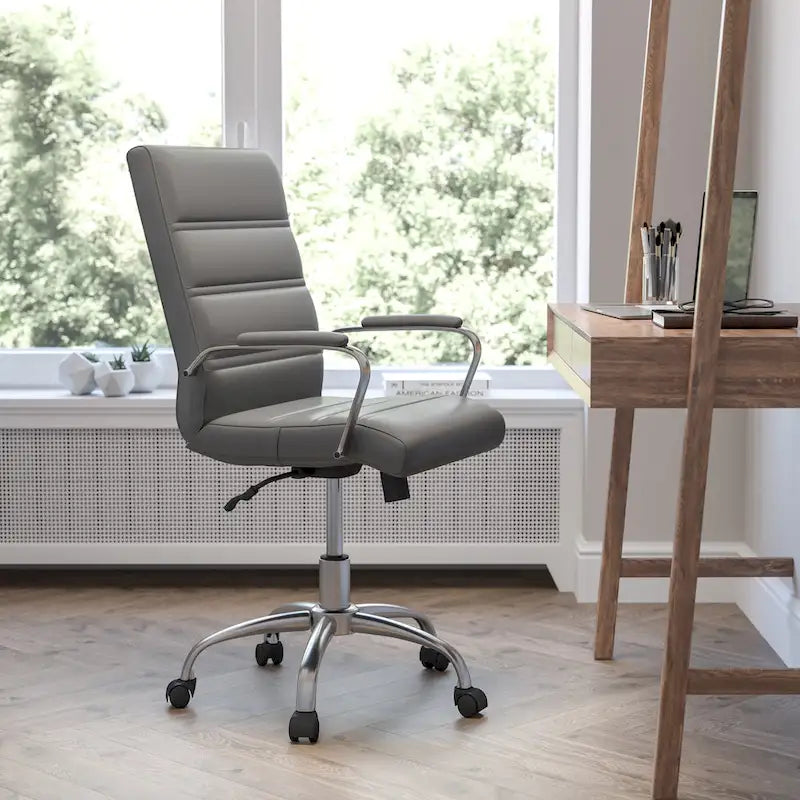 Mid-back LeatherSoft Executive Swivel Office Chair