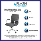 Mid-back LeatherSoft Executive Swivel Office Chair
