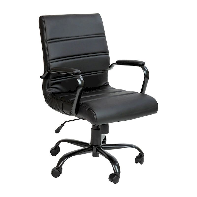Mid-back LeatherSoft Executive Swivel Office Chair