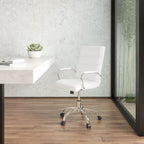 Mid-back LeatherSoft Executive Swivel Office Chair