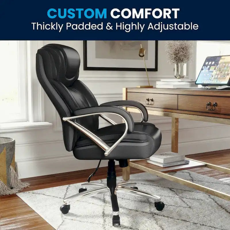 Big & Tall LeatherSoft Executive Swivel Ergonomic Office Chair
