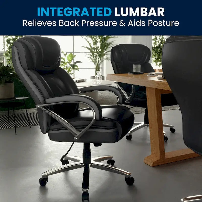 Big & Tall LeatherSoft Executive Swivel Ergonomic Office Chair