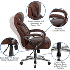 Big & Tall LeatherSoft Executive Swivel Ergonomic Office Chair
