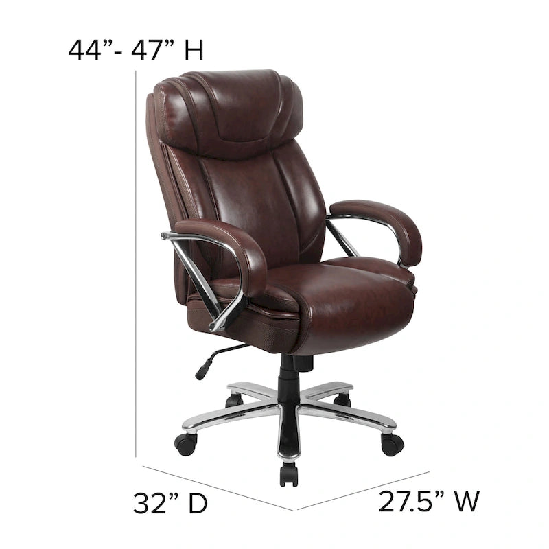 Big & Tall LeatherSoft Executive Swivel Ergonomic Office Chair