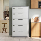 Steel 5 Drawer Lateral File Cabinet Storage Cabinets
