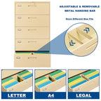 Steel 5 Drawer Lateral File Cabinet Storage Cabinets