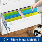 Steel 5 Drawer Lateral File Cabinet Storage Cabinets