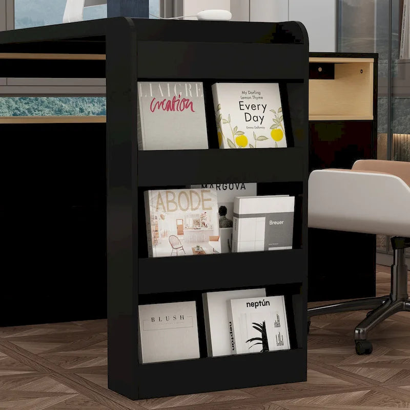 Storage Desk Movable Tabletop with Shelves and Display Area Dresser