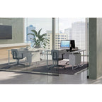 Modern Office Desk, Computer Desk, Workstation with Storage Drawers
