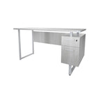 Modern Office Desk, Computer Desk, Workstation with Storage Drawers