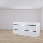 Reception Desk,Transaction Counter Top, Laminate Desktop, Front Table