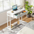 Mobile Portable Laptop Standing Desk with Drawers