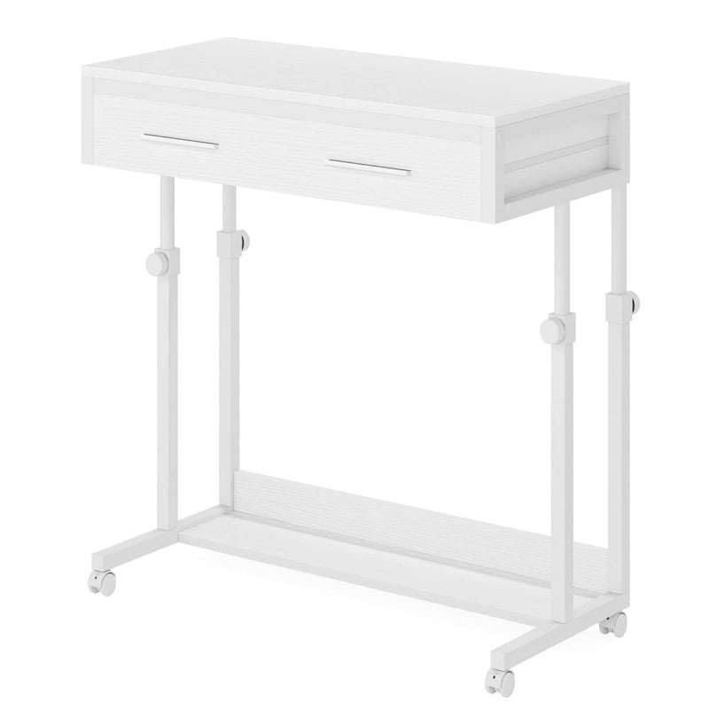Mobile Portable Laptop Standing Desk with Drawers