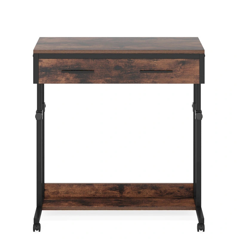 Mobile Portable Laptop Standing Desk with Drawers