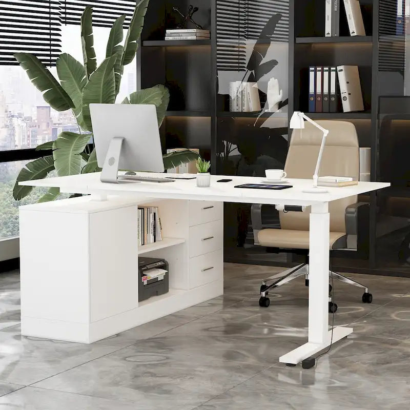 Height-Adjustable Workspace: Versatile Desk for Home Office and More