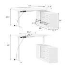 Height-Adjustable Workspace: Versatile Desk for Home Office and More