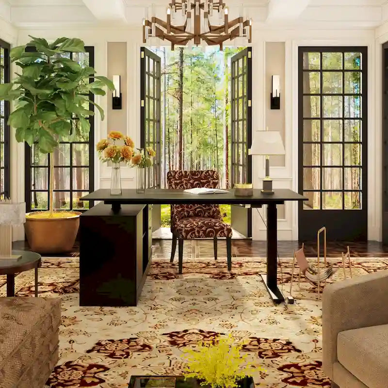 Height-Adjustable Workspace: Versatile Desk for Home Office and More