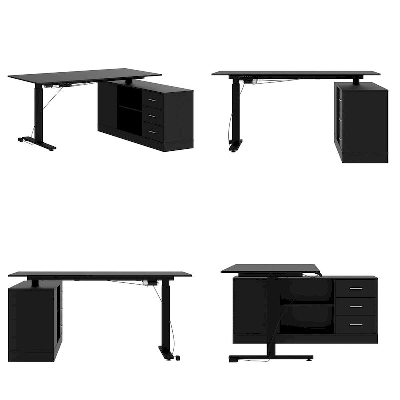 Height-Adjustable Workspace: Versatile Desk for Home Office and More