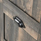 Moasis 4 Drawer Rustic Wood Vertical File Cabinet with Lock Storage Cabinet