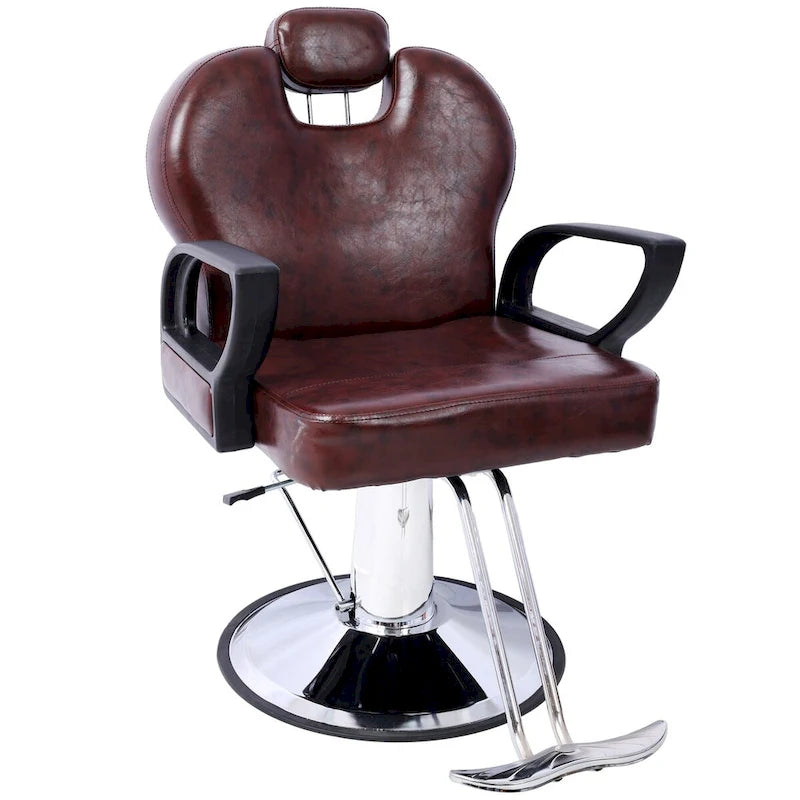 Artist hand Hair Barber Chair,Heavy Duty Hydraulic Spa Furniture Shampoo Reclining Extra Wider Seat Beauty Hair Salon Equipment