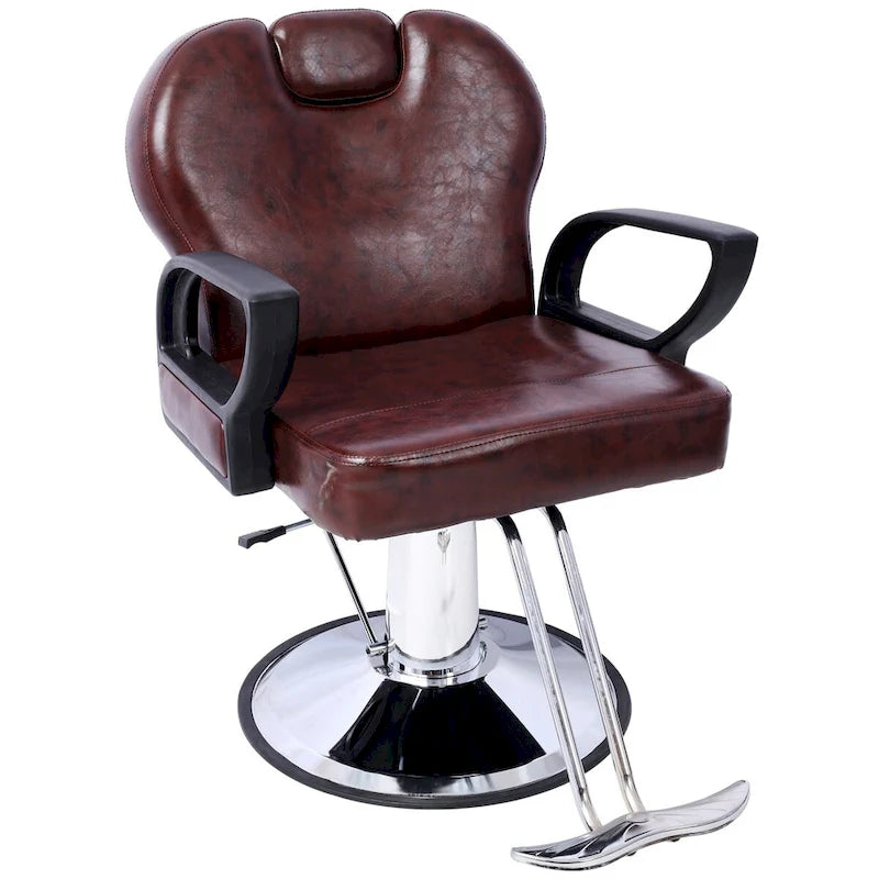 Artist hand Hair Barber Chair,Heavy Duty Hydraulic Spa Furniture Shampoo Reclining Extra Wider Seat Beauty Hair Salon Equipment