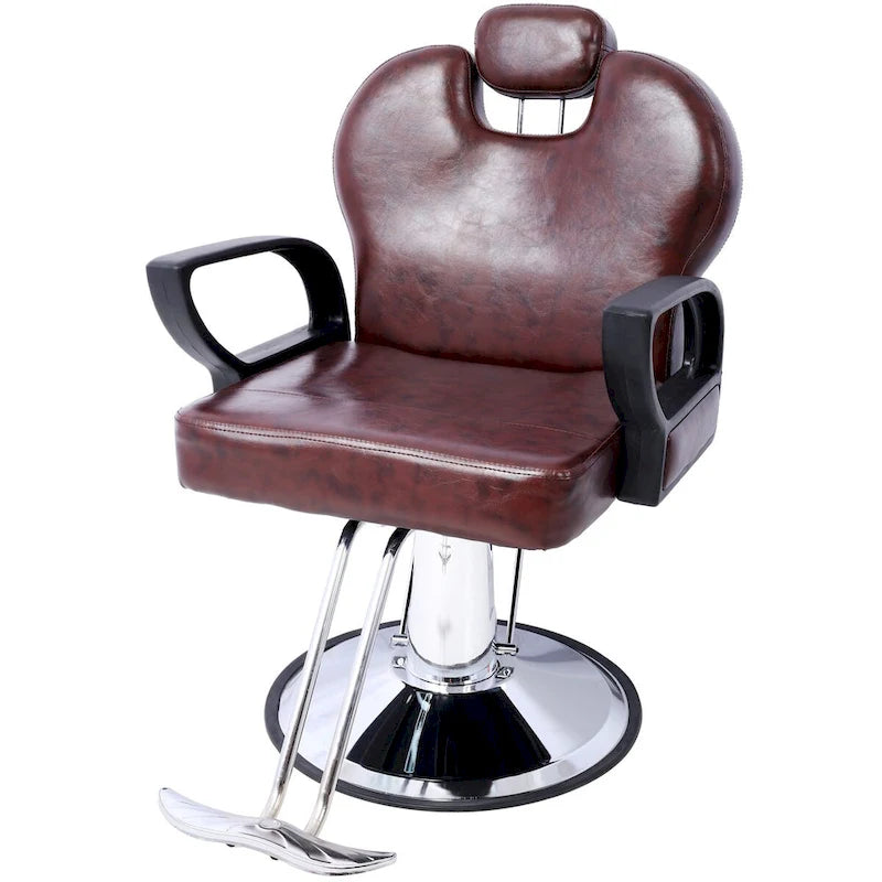Artist hand Hair Barber Chair,Heavy Duty Hydraulic Spa Furniture Shampoo Reclining Extra Wider Seat Beauty Hair Salon Equipment