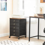 5-Drawer Chest File Cabinet - 15.7 D x 15.7 W x 25.7 H