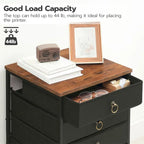 5-Drawer Chest File Cabinet - 15.7 D x 15.7 W x 25.7 H