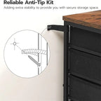 5-Drawer Chest File Cabinet - 15.7 D x 15.7 W x 25.7 H