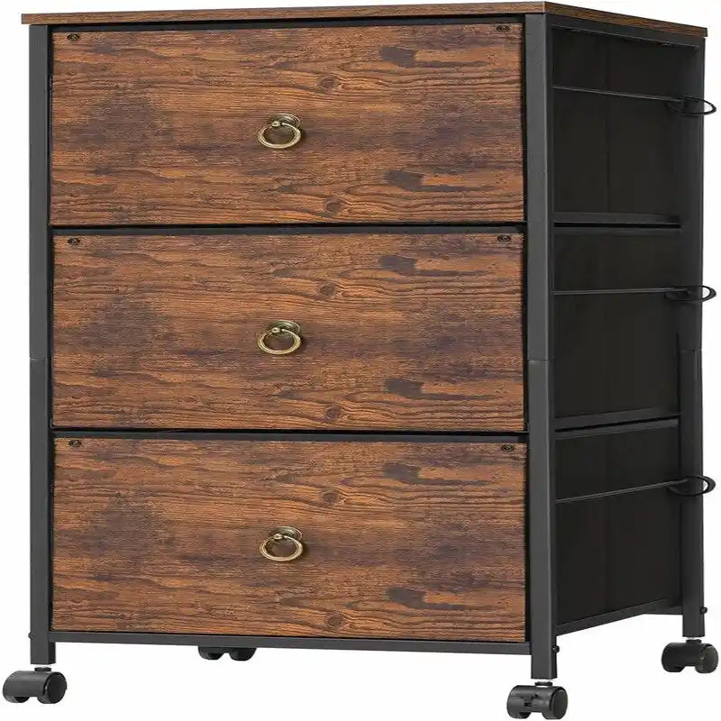 3-Drawer File Cabinet - 15.7 D x 15.7 W x 38.1 H