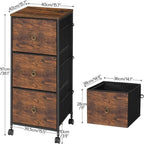 3-Drawer File Cabinet - 15.7 D x 15.7 W x 38.1 H