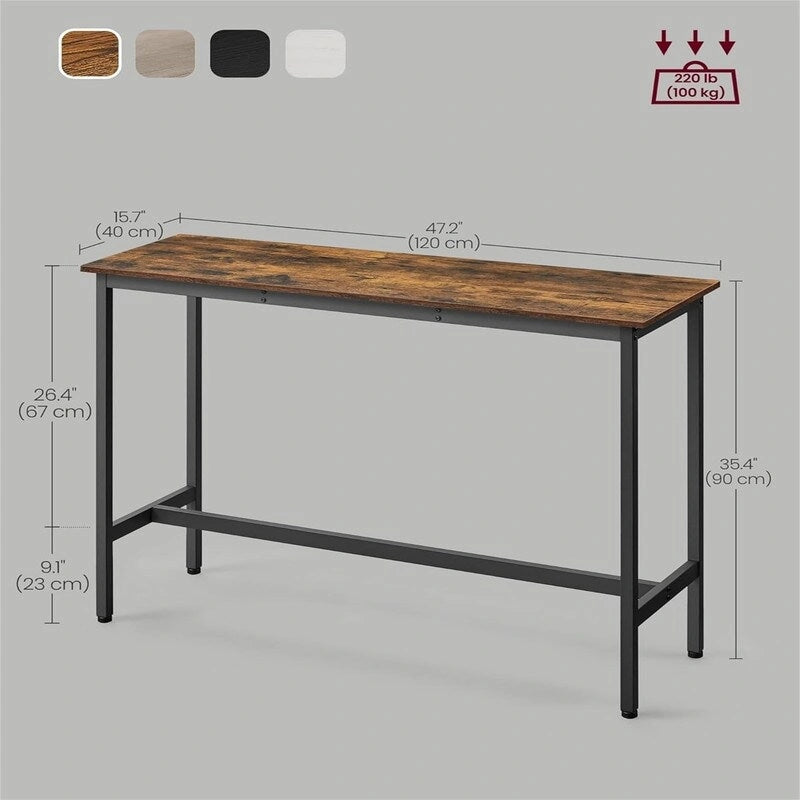 Narrow Long Bar Table