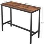 Narrow Long Bar Table