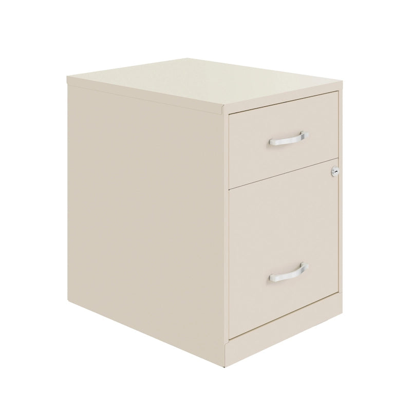 Space Solutions 18  Deep 2 Drawer Letter Width Vertical File Cabinet with Accessory Drawer