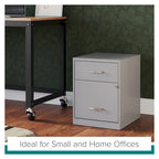 Space Solutions 18  Deep 2 Drawer Letter Width Vertical File Cabinet with Accessory Drawer