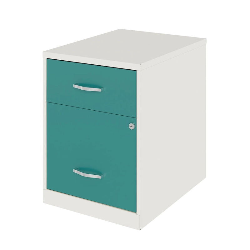 Space Solutions 18  Deep 2 Drawer Letter Width Vertical File Cabinet with Accessory Drawer