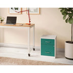 Space Solutions 18  Deep 2 Drawer Letter Width Vertical File Cabinet with Accessory Drawer