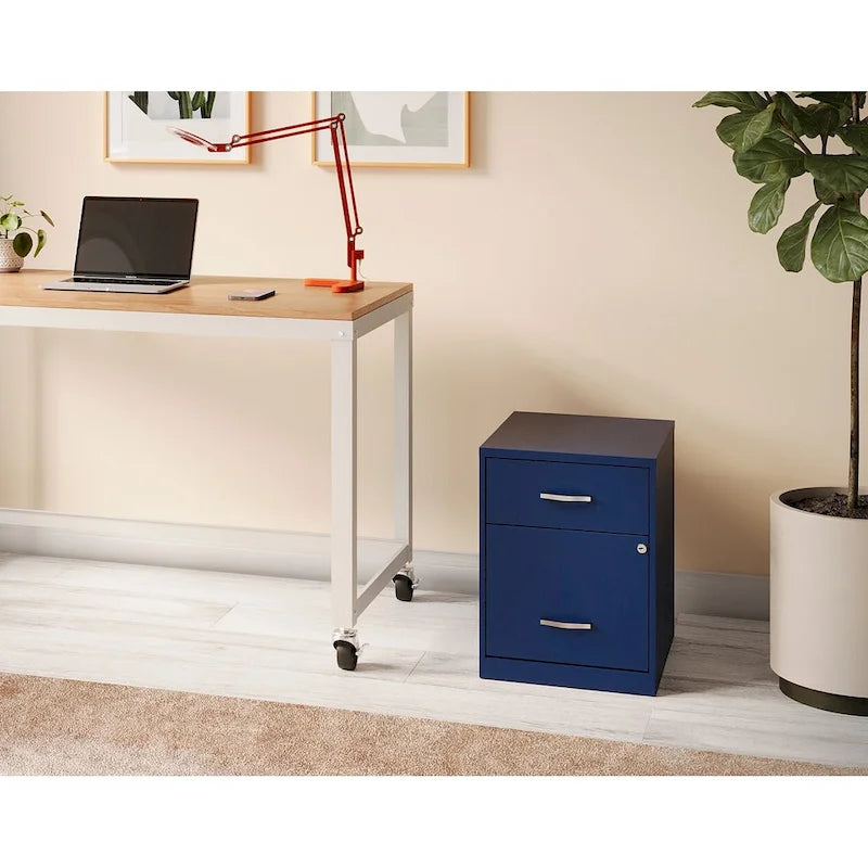 Space Solutions 18  Deep 2 Drawer Letter Width Vertical File Cabinet with Accessory Drawer