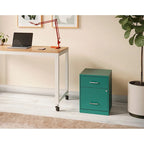 Space Solutions 18  Deep 2 Drawer Letter Width Vertical File Cabinet with Accessory Drawer