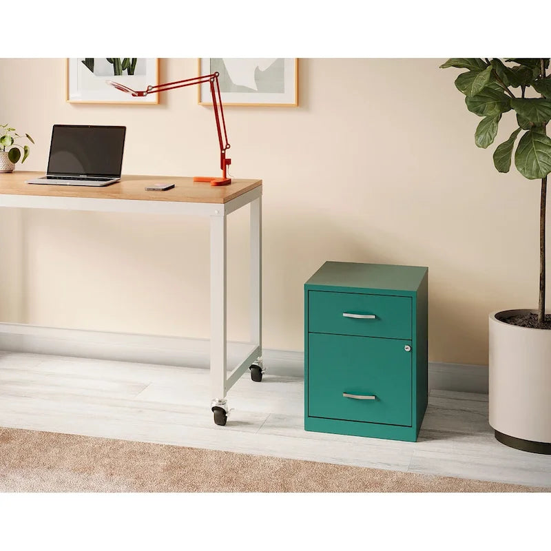 Space Solutions 18  Deep 2 Drawer Letter Width Vertical File Cabinet with Accessory Drawer